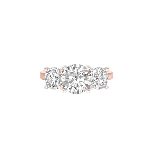 Heavenly Vows Diamond Engagement Ring 18 KT / Rose Gold / 22