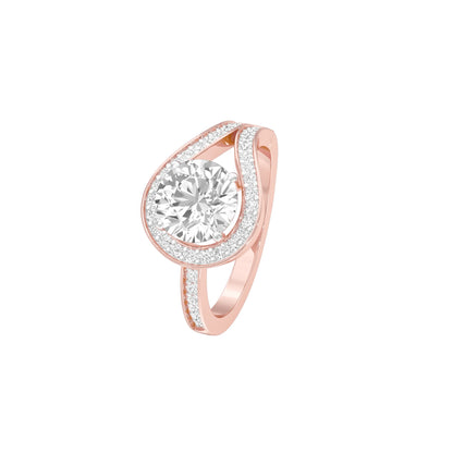 Unconditionally Mine Diamond Engagement Ring 18 KT / Rose Gold / 22