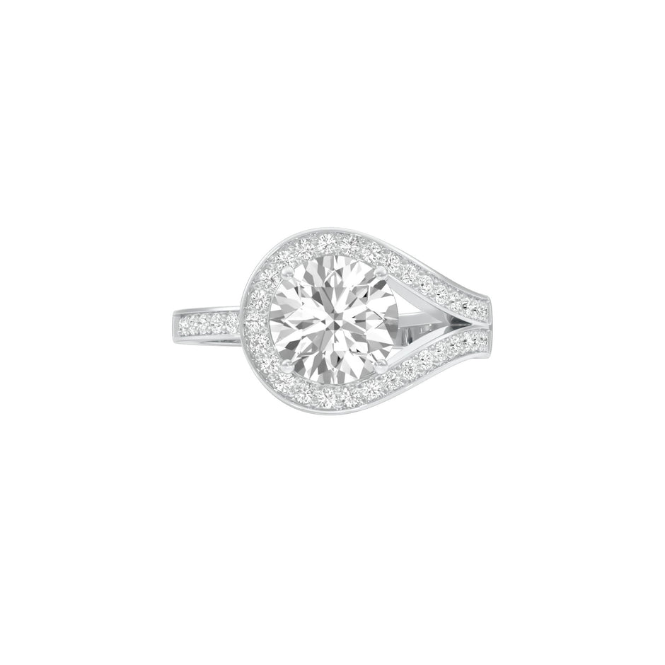 Unconditionally Mine Diamond Engagement Ring 18 KT / White Gold / 22