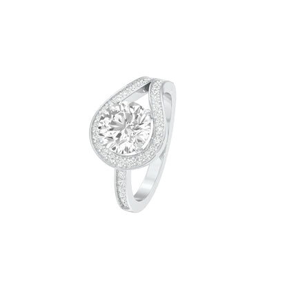 Unconditionally Mine Diamond Engagement Ring 18 KT / White Gold / 22
