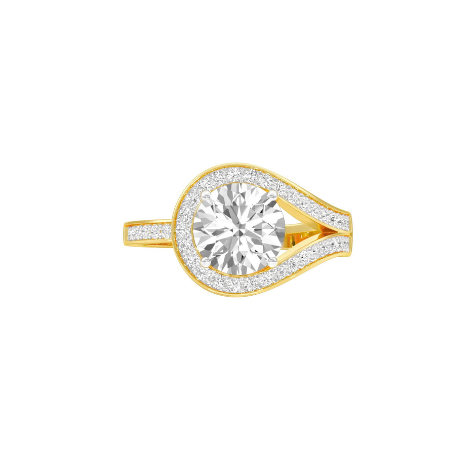 Unconditionally Mine Diamond Engagement Ring 18 KT / Yellow Gold / 22