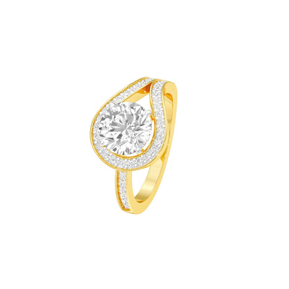 Unconditionally Mine Diamond Engagement Ring 18 KT / Yellow Gold / 22