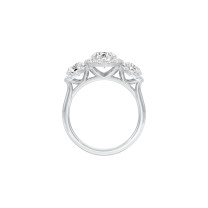 Wedded Elegance Diamond Engagement Ring 18 KT / White Gold / 22