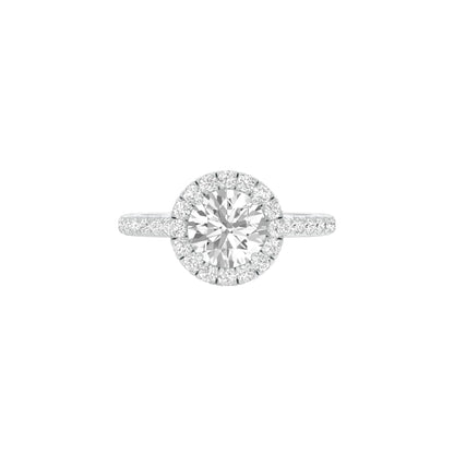 Love Rekindled Halo Diamond Engagement Ring 18 KT / White Gold / 22