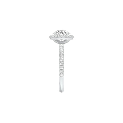 Love Rekindled Halo Diamond Engagement Ring 18 KT / White Gold / 22