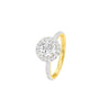 Love Rekindled Halo Diamond Engagement Ring 18 KT / Yellow Gold / 22