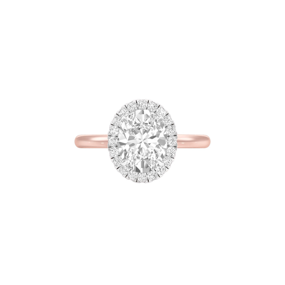 Noble Vow Diamond Engagement Ring 18 KT / Rose Gold / 22