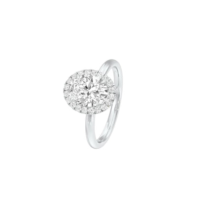 Noble Vow Diamond Engagement Ring 18 KT / White Gold / 22