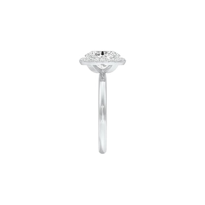 Noble Vow Diamond Engagement Ring 18 KT / White Gold / 22
