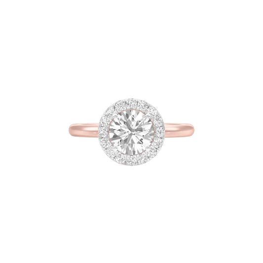 Classy Lady Diamond Engagement Ring 18 KT / Rose Gold / 22