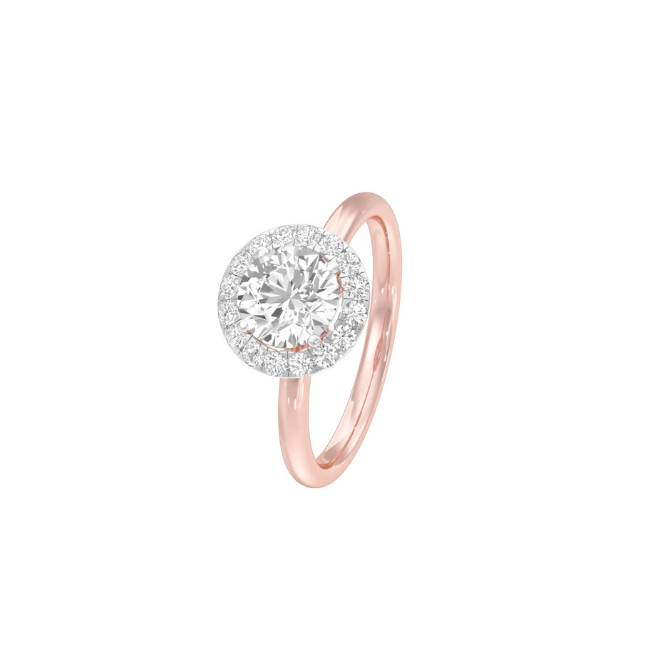 Classy Lady Diamond Engagement Ring 18 KT / Rose Gold / 22