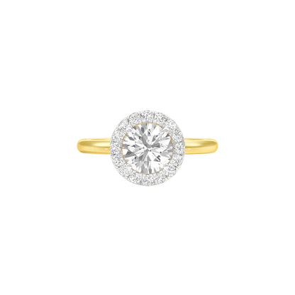 Classy Lady Diamond Engagement Ring 18 KT / Yellow Gold / 22