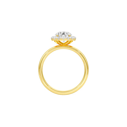 Classy Lady Diamond Engagement Ring 18 KT / Yellow Gold / 22