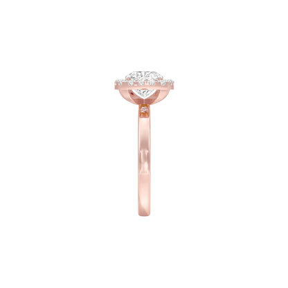 Ageless Love Diamond Engagement Ring 18 KT / Rose Gold / 22