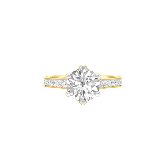 Love So Royale Diamond Engagement Ring 18 KT / Yellow Gold / 22