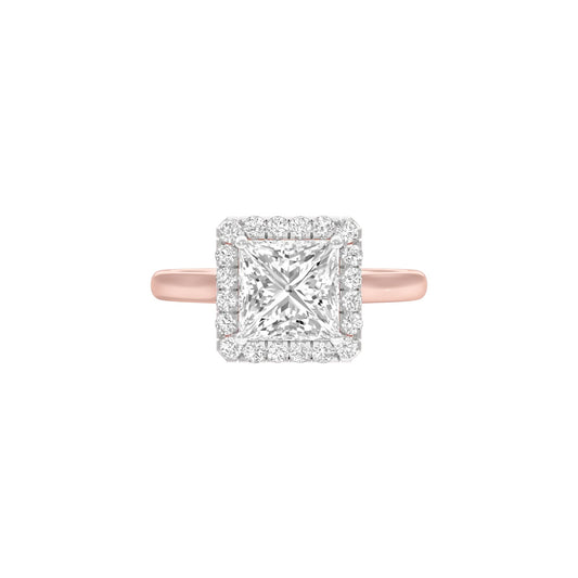 Modern Muse Diamond Engagement Ring 18 KT / Rose Gold / 22