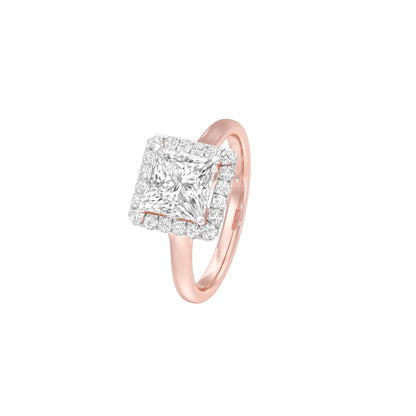 Modern Muse Diamond Engagement Ring 18 KT / Rose Gold / 22