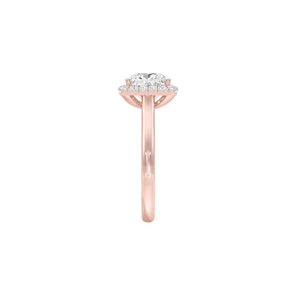 Modern Muse Diamond Engagement Ring 18 KT / Rose Gold / 22