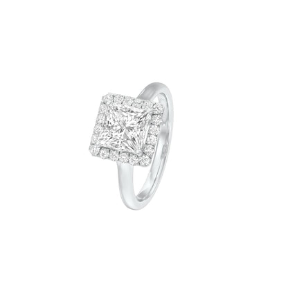 Modern Muse Diamond Engagement Ring 18 KT / White Gold / 22