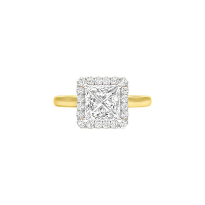 Modern Muse Diamond Engagement Ring 18 KT / Yellow Gold / 22