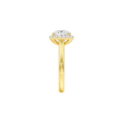 Modern Muse Diamond Engagement Ring 18 KT / Yellow Gold / 22