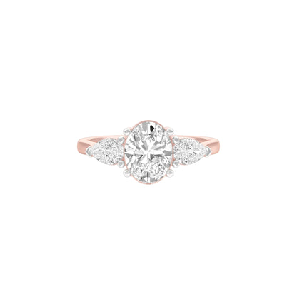 Love in Sync Diamond Engagement Ring 18 KT / Rose Gold / 22