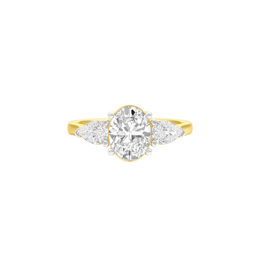 Love in Sync Diamond Engagement Ring 18 KT / Yellow Gold / 22