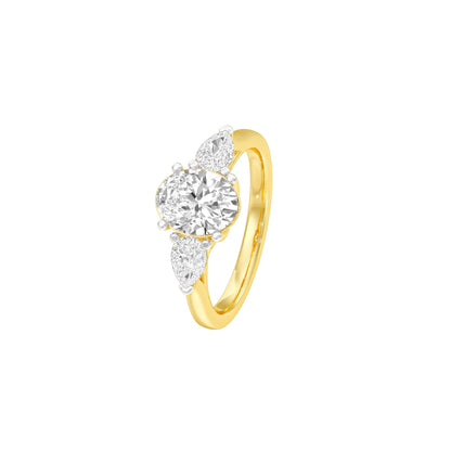 Love in Sync Diamond Engagement Ring 18 KT / Yellow Gold / 22
