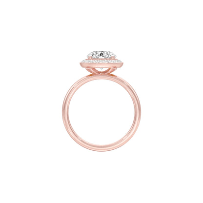 Accepted Heart Diamond Engagement Ring 18 KT / Rose Gold / 22