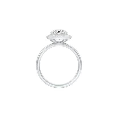 Accepted Heart Diamond Engagement Ring 18 KT / White Gold / 22