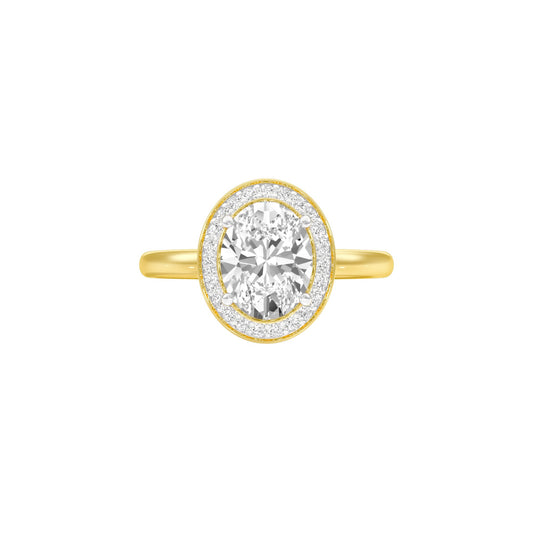 All That i Am Diamond Engagement Ring 18 KT / Yellow Gold / 22
