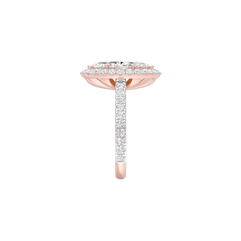 All Mine Now Halo Diamond Engagement Ring 18 KT / Rose Gold / 22