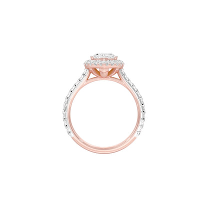 All Mine Now Halo Diamond Engagement Ring 18 KT / Rose Gold / 22