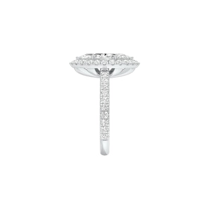 All Mine Now Halo Diamond Engagement Ring 18 KT / White Gold / 22