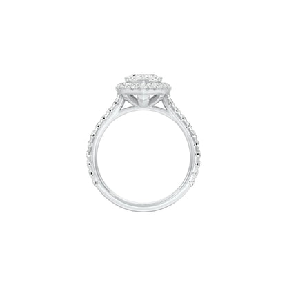 All Mine Now Halo Diamond Engagement Ring 18 KT / White Gold / 22