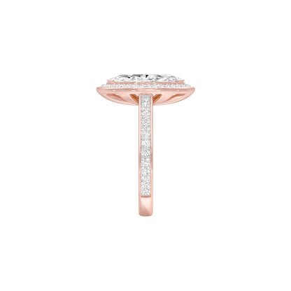 Round the World Diamond Engagement Ring 18 KT / Rose Gold / 22