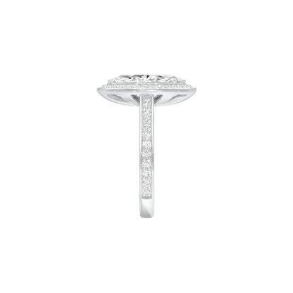 Round the World Diamond Engagement Ring 18 KT / White Gold / 22