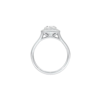 Round the World Diamond Engagement Ring 18 KT / White Gold / 22