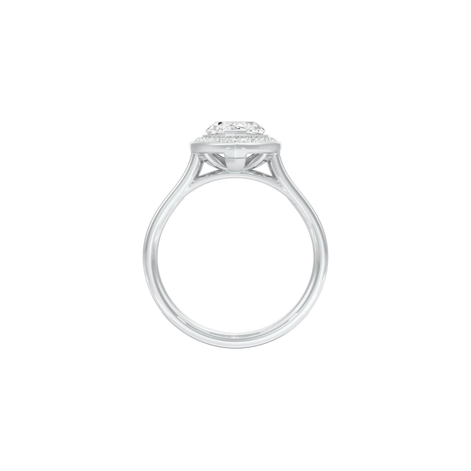 Round the World Diamond Engagement Ring 18 KT / White Gold / 22