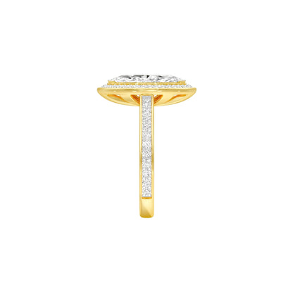 Round the World Diamond Engagement Ring 18 KT / Yellow Gold / 22