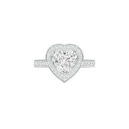 To Love & Life Diamond Engagement Ring 18 KT / White Gold / 22
