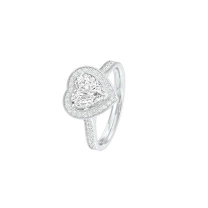 To Love & Life Diamond Engagement Ring 18 KT / White Gold / 22