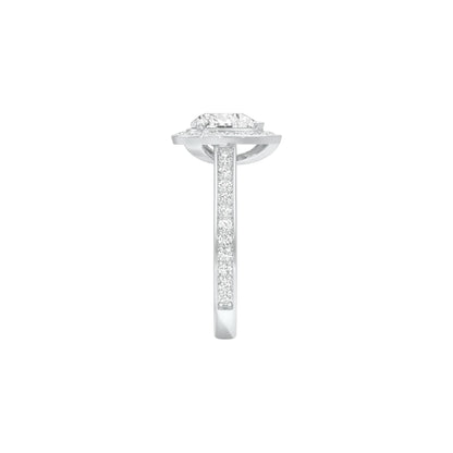 To Love & Life Diamond Engagement Ring 18 KT / White Gold / 22