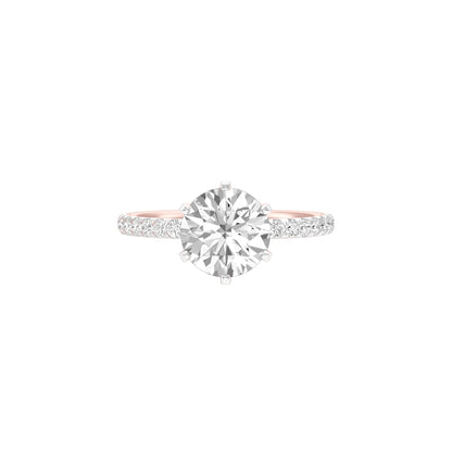 Hitched for Life Diamond Engagement Ring 18 KT / Rose Gold / 22