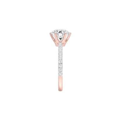 Hitched for Life Diamond Engagement Ring 18 KT / Rose Gold / 22