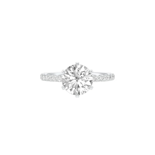 Hitched for Life Diamond Engagement Ring 18 KT / White Gold / 22