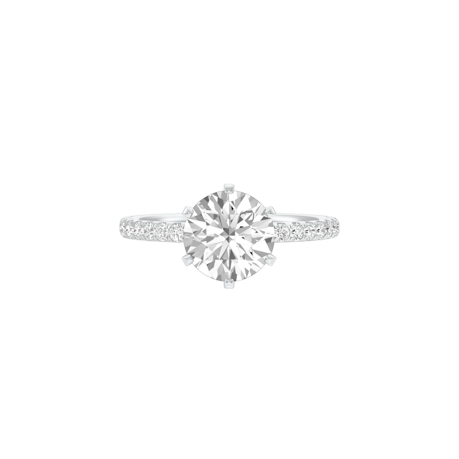 Hitched for Life Diamond Engagement Ring 18 KT / White Gold / 22