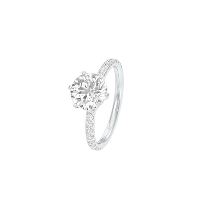 Hitched for Life Diamond Engagement Ring 18 KT / White Gold / 22