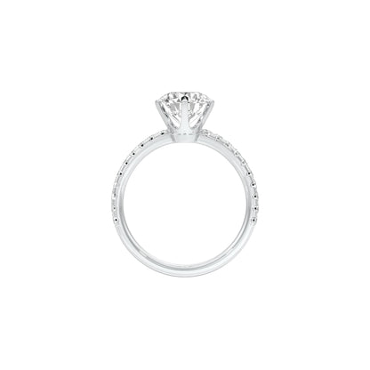 Hitched for Life Diamond Engagement Ring 18 KT / White Gold / 22