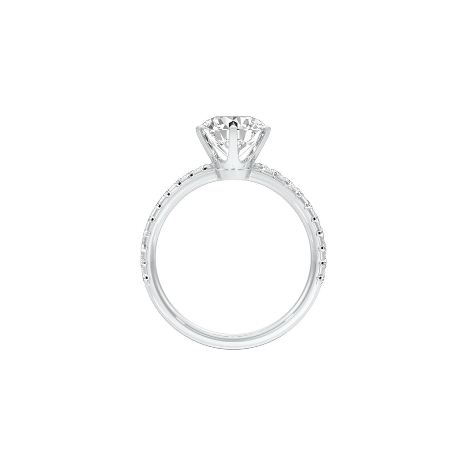 Hitched for Life Diamond Engagement Ring 18 KT / White Gold / 22